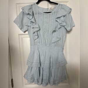 LoveShackFancy Sky Blue Natasha Dress